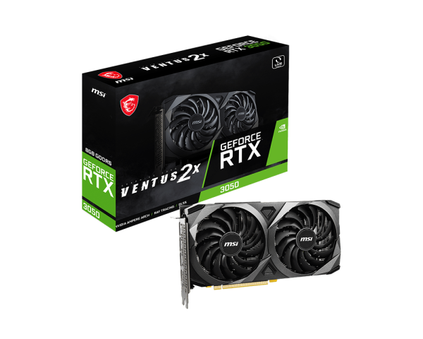 TARJETA GRÁFICA MSI GeForce RTX 3050 VENTUS 2X OC 8GB GDDR6